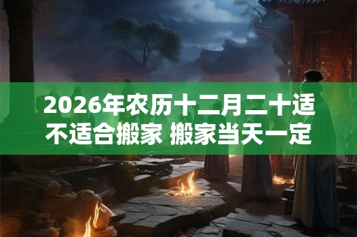 2026年农历十二月二十适不适合搬家 搬家当天一定要入住吗 2026年农历十二月二十适不适合搬家 搬家当天一定要入住吗