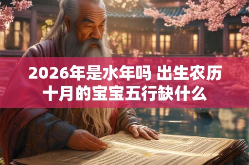 2026年是水年吗 出生农历十月的宝宝五行缺什么