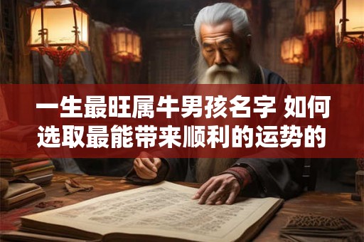 一生最旺属牛男孩名字 如何选取最能带来顺利的运势的一生最旺属牛男孩名字