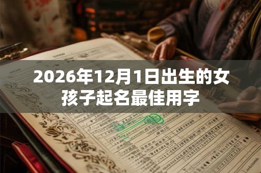 2026年12月1日出生的女孩子起名最佳用字