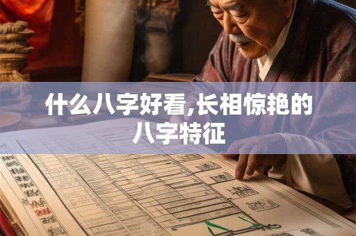 什么八字好看,长相惊艳的八字特征