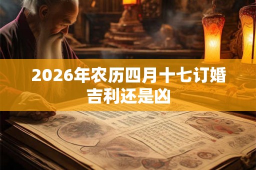 2026年农历四月十七订婚吉利还是凶