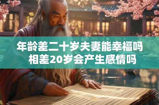 年龄差二十岁夫妻能幸福吗  相差20岁会产生感情吗