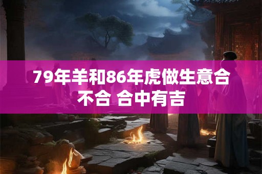 79年羊和86年虎做生意合不合 合中有吉