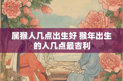 属猴人几点出生好 猴年出生的人几点最吉利