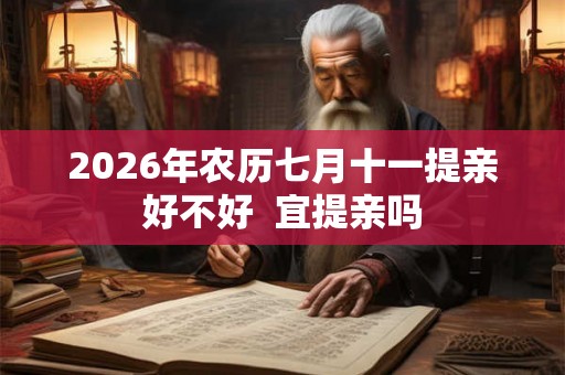 2026年农历七月十一提亲好不好 宜提亲吗 2026年农历七月十一提亲好不好 宜提亲吗