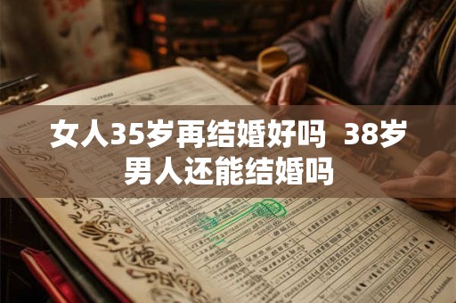 女人35岁再结婚好吗  38岁男人还能结婚吗