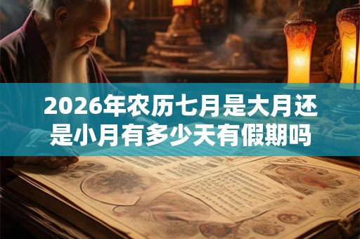 2026年农历七月是大月还是小月有多少天有假期吗