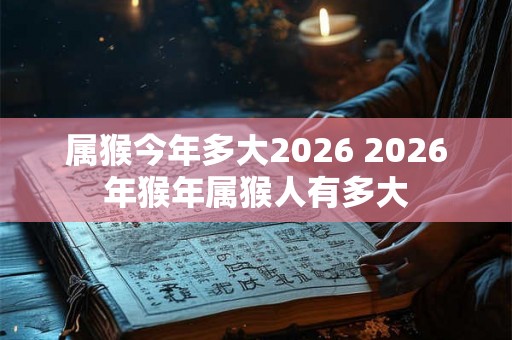 属猴今年多大2026 2026年猴年属猴人有多大