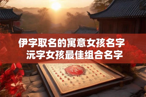 伊字取名的寓意女孩名字  沅字女孩最佳组合名字