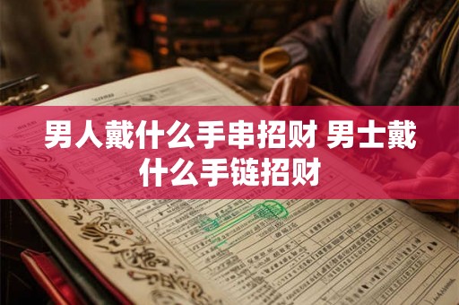 男人戴什么手串招财 男士戴什么手链招财
