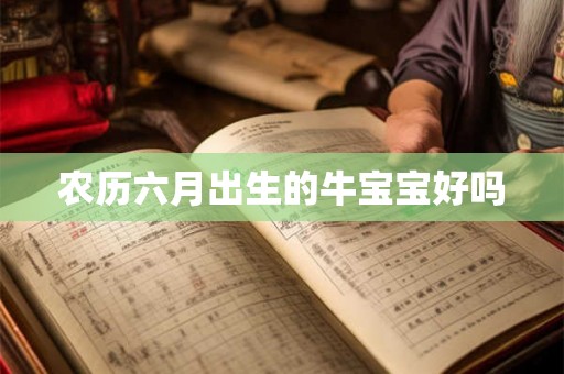 农历六月出生的牛宝宝好吗