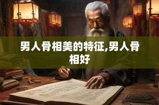男人骨相美的特征,男人骨相好