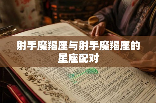 射手魔羯座与射手魔羯座的星座配对