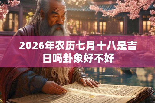 2026年农历七月十八是吉日吗卦象好不好 2026年农历七月十八是吉日吗卦象好不好