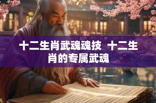 十二生肖武魂魂技  十二生肖的专属武魂