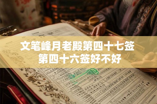 文笔峰月老殿第四十七签 第四十六签好不好 文笔峰月老殿第四十七签 第四十六签好不好