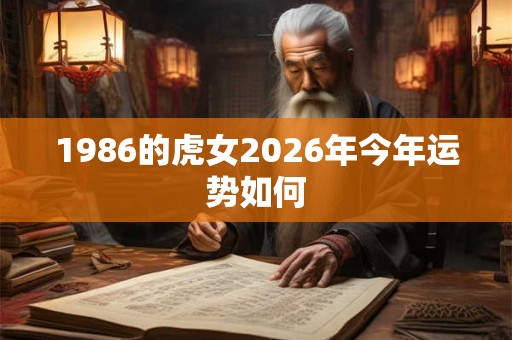 1986的虎女2026年今年运势如何