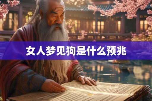 女人梦见狗是什么预兆