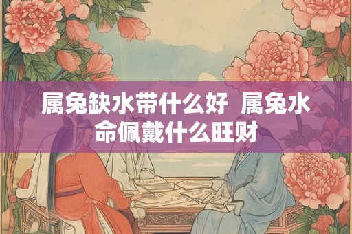 属兔缺水带什么好  属兔水命佩戴什么旺财