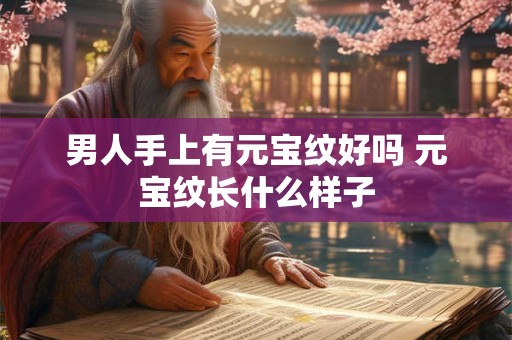 男人手上有元宝纹好吗 元宝纹长什么样子