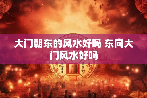 大门朝东的风水好吗 东向大门风水好吗 大门朝东的风水好吗 东向大门风水好吗
