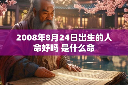 2008年8月24日出生的人命好吗 是什么命 2008年8月24日出生的人命好吗 是什么命