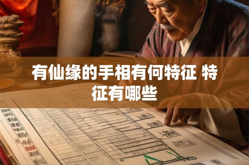 有仙缘的手相有何特征 特征有哪些