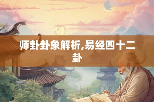 师卦卦象解析,易经四十二卦