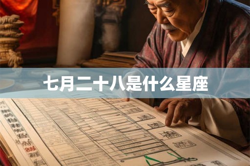 七月二十八是什么星座