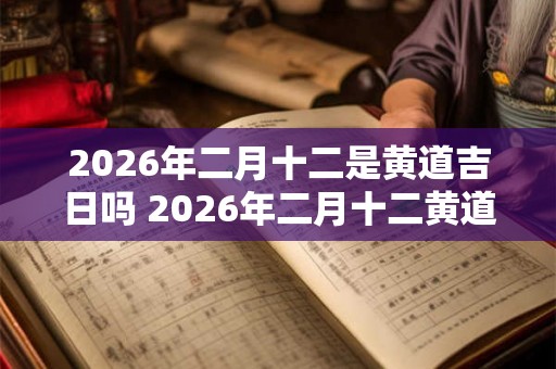 2026年二月十二是黄道吉日吗 2026年二月十二黄道吉日