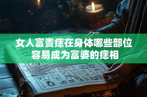 女人富贵痣在身体哪些部位 容易成为富婆的痣相
