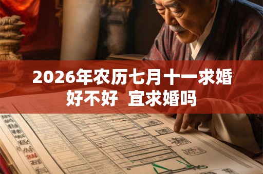 2026年农历七月十一求婚好不好 宜求婚吗 2026年农历七月十一求婚好不好 宜求婚吗