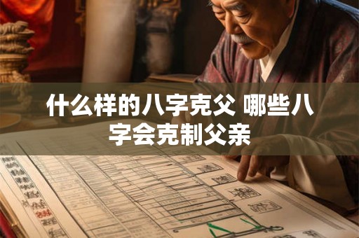 什么样的八字克父 哪些八字会克制父亲
