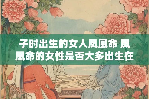 子时出生的女人凤凰命 凤凰命的女性是否大多出生在子时