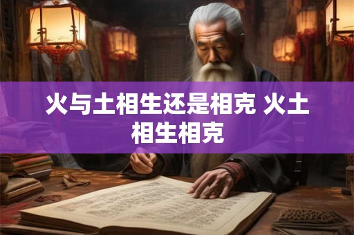 火与土相生还是相克 火土相生相克