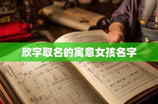 欣字取名的寓意女孩名字