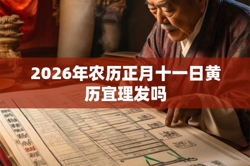 2026年农历正月十一日黄历宜理发吗