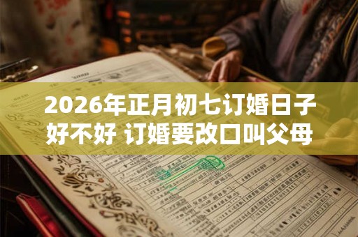 2026年正月初七订婚日子好不好 订婚要改口叫父母吗 2026年正月初七订婚日子好不好 订婚要改口叫父母吗