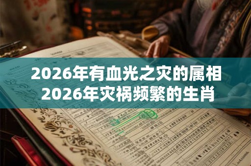 2026年有血光之灾的属相 2026年灾祸频繁的生肖