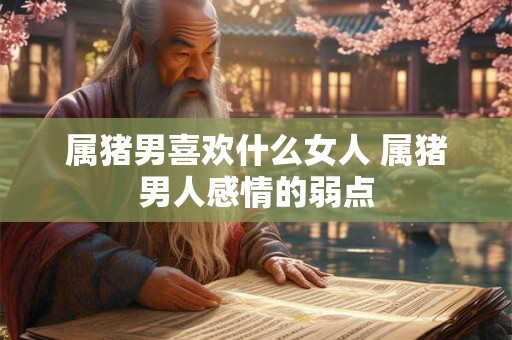 属猪男喜欢什么女人 属猪男人感情的弱点