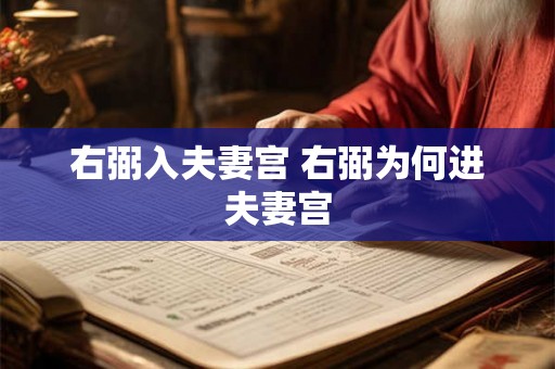 右弼入夫妻宫 右弼为何进夫妻宫