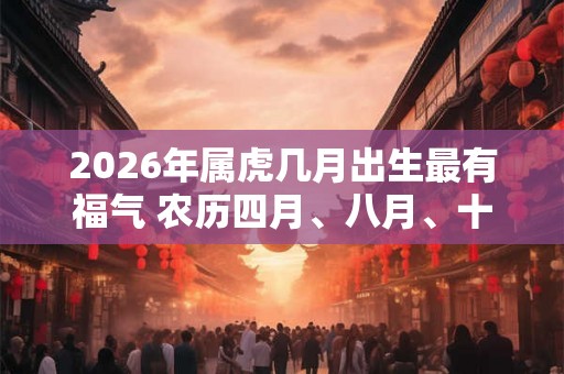 2026年属虎几月出生最有福气 农历四月、八月、十月