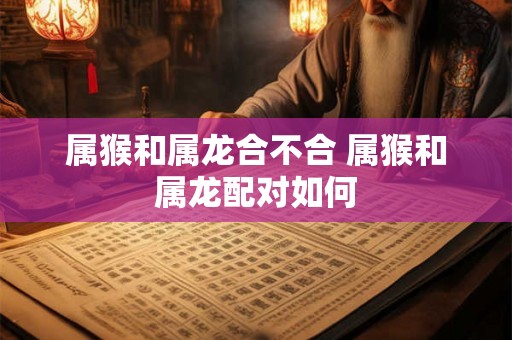 属猴和属龙合不合 属猴和属龙配对如何