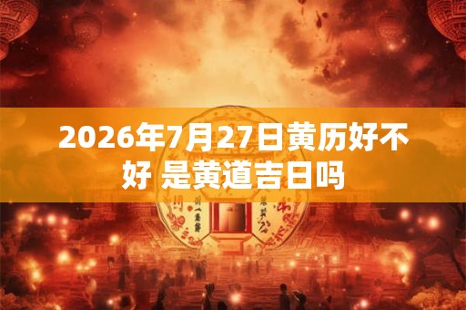 2026年7月27日黄历好不好 是黄道吉日吗