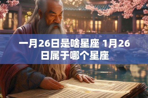 一月26日是啥星座 1月26日属于哪个星座
