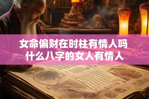 女命偏财在时柱有情人吗 什么八字的女人有情人 女命偏财在时柱有情人吗 什么八字的女人有情人