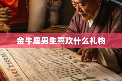 金牛座男生喜欢什么礼物