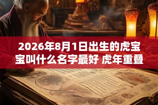 2026年8月1日出生的虎宝宝叫什么名字最好 虎年重叠小名精选
