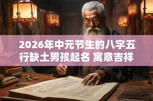 2026年中元节生的八字五行缺土男孩起名 寓意吉祥的字